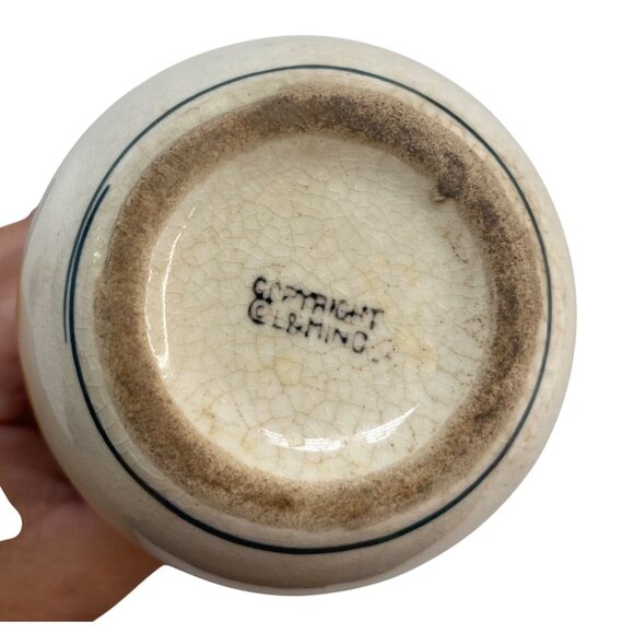 Vintage L & M Inc Oil Pitcher Cruet & Lid Dancing Dutch Figures - Picture 3 of 11